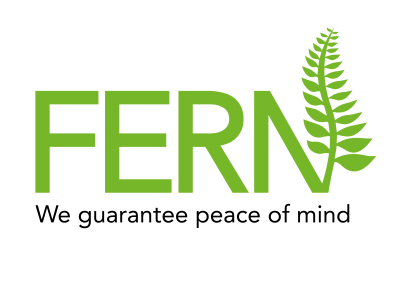 Green logo that looks like a Fern